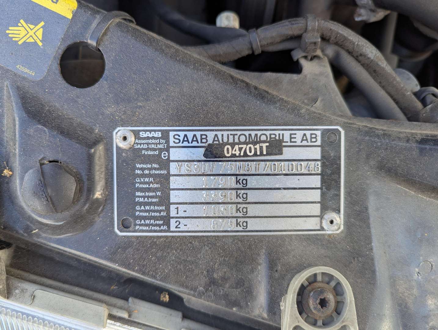 <p>1996 SAAB 900 SE TURBO CONVERTIBLE</p>