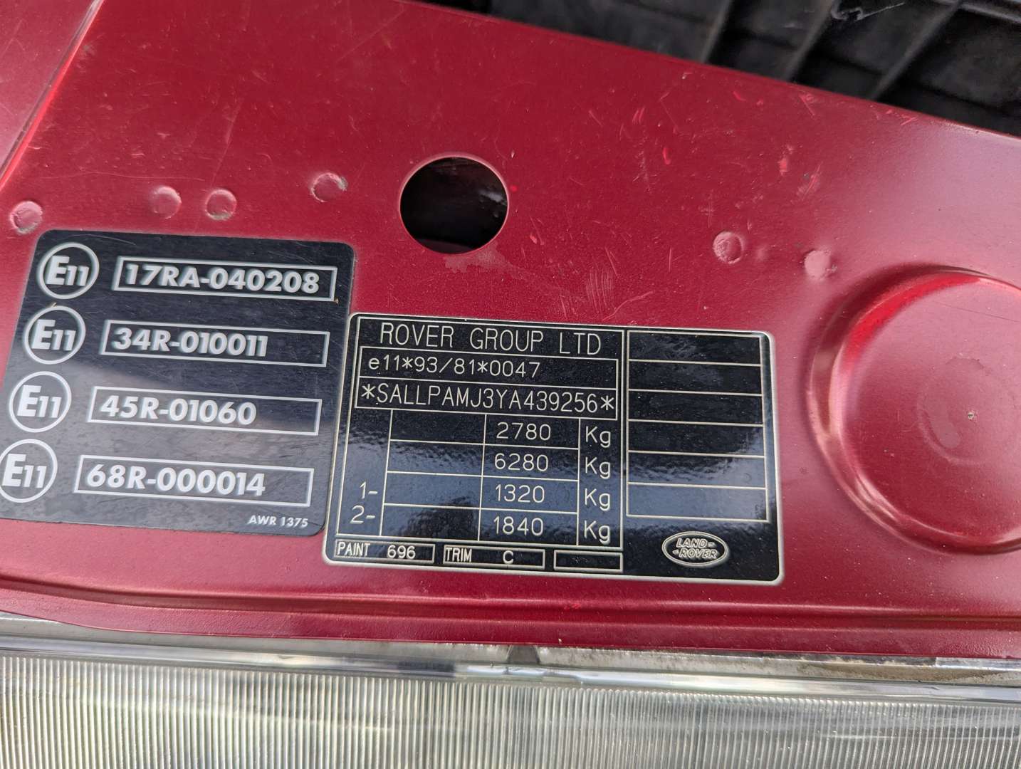 <p>2000 RANGE ROVER VOGUE 4.6 AUTO</p>