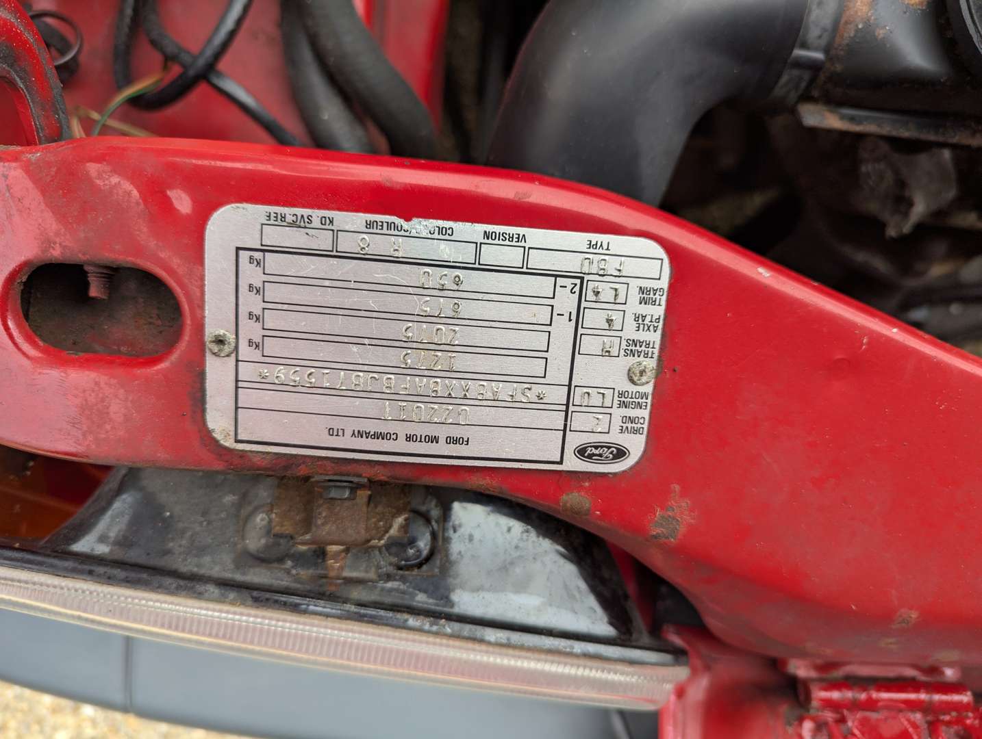 <p>1988 FORD FIESTA XR2 - ONE REGISTERED OWNER</p>