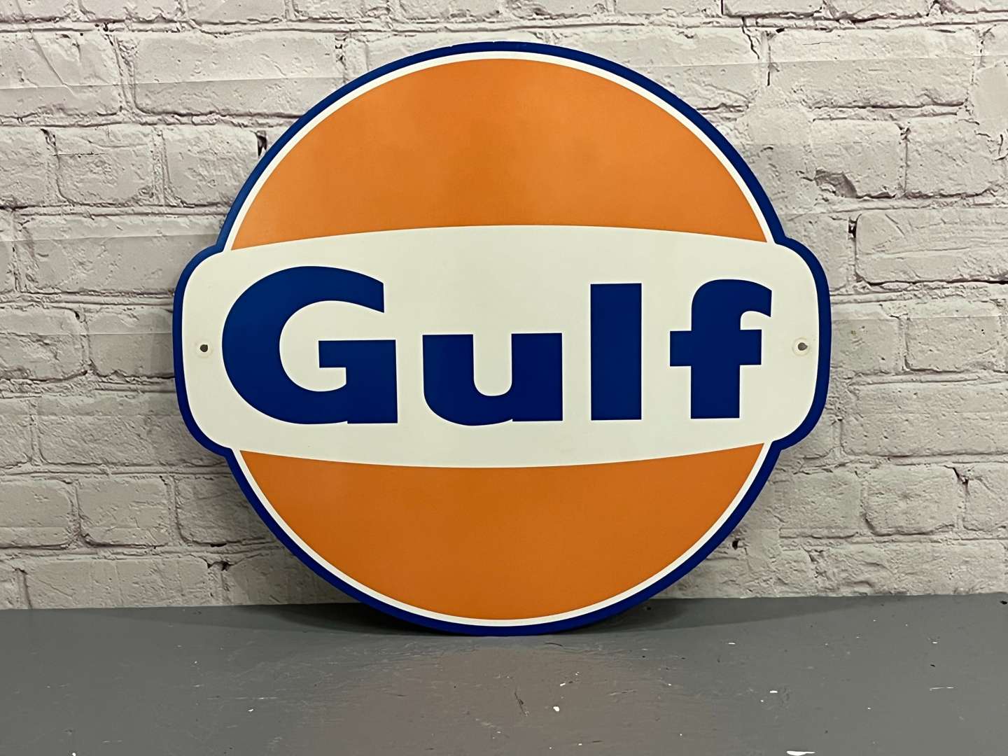 <p>Gulf Emblem Metal Sign</p>