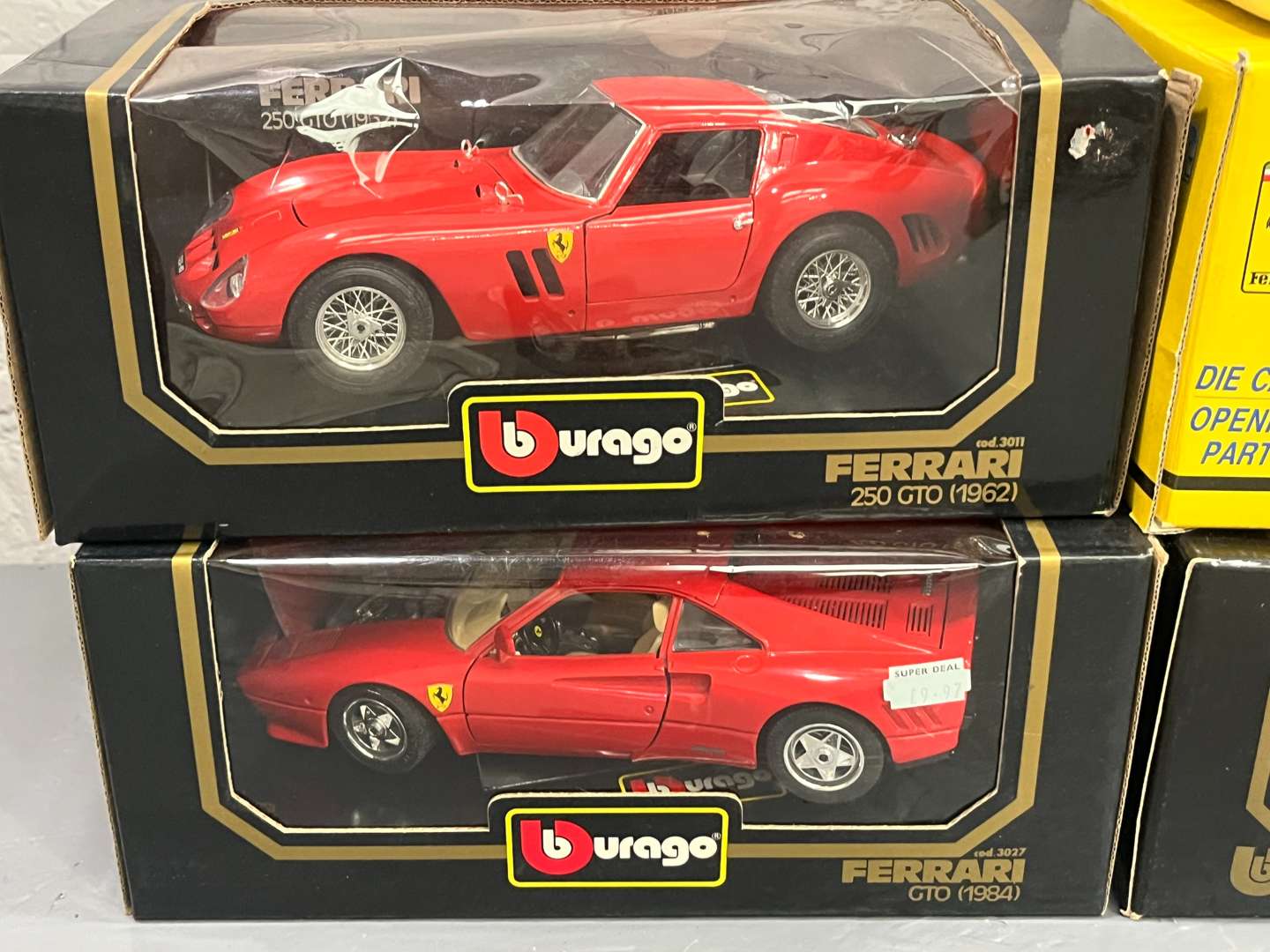 <p>Seven Ferrari 1:18 Scale Models&nbsp;</p>
