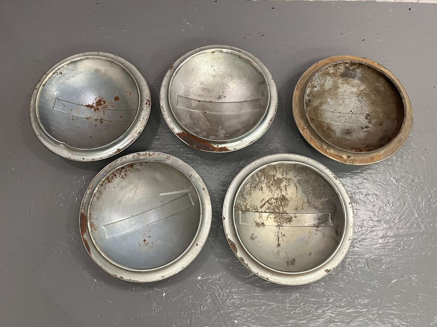 <p>Five Chevrolet Chrome Dome Hub Caps</p>