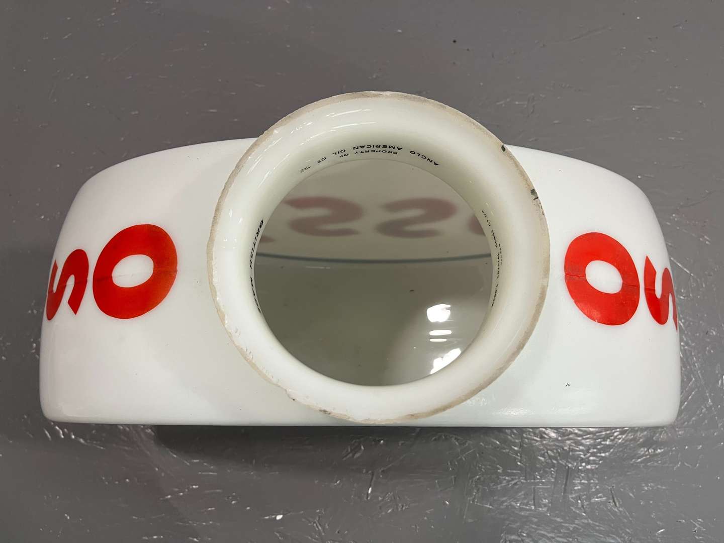 <p>Esso Glass Petrol Globe (Damaged)</p>