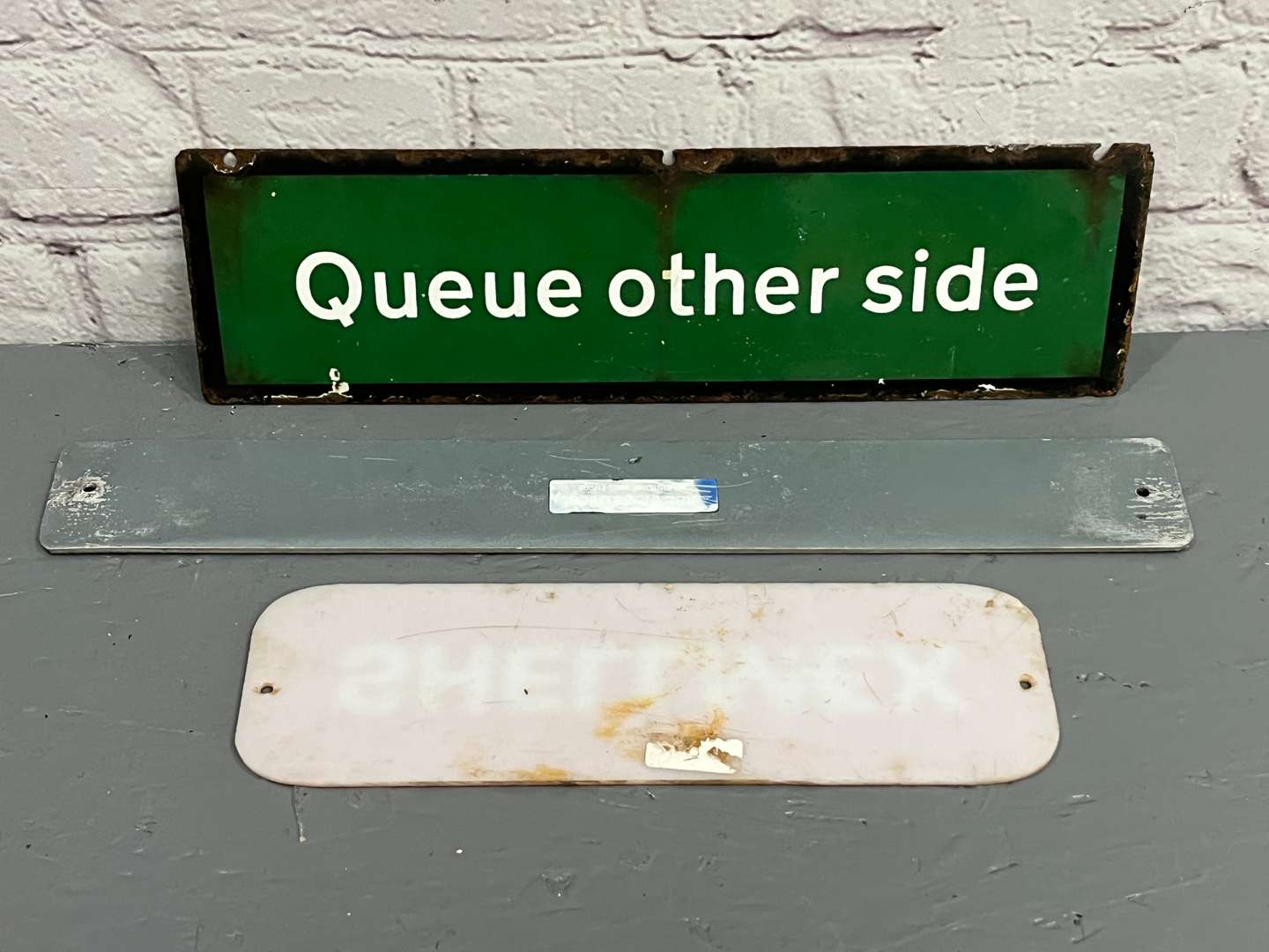 <p>Two Warning Signs and Plastic Shellmex Sign (3)</p>