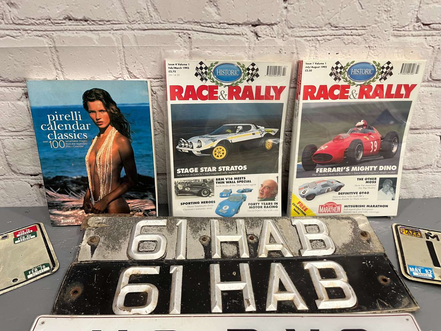 <p>Mixed Lot Number Plates, Race and Rally Magazines Etc&nbsp;</p>