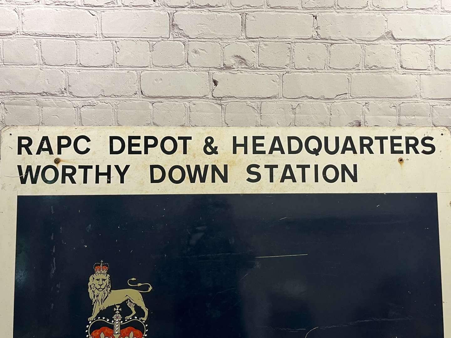 <p>RAPC (Royal Army Pay Corps) Depot and Headquarters Aluminium Sign</p>