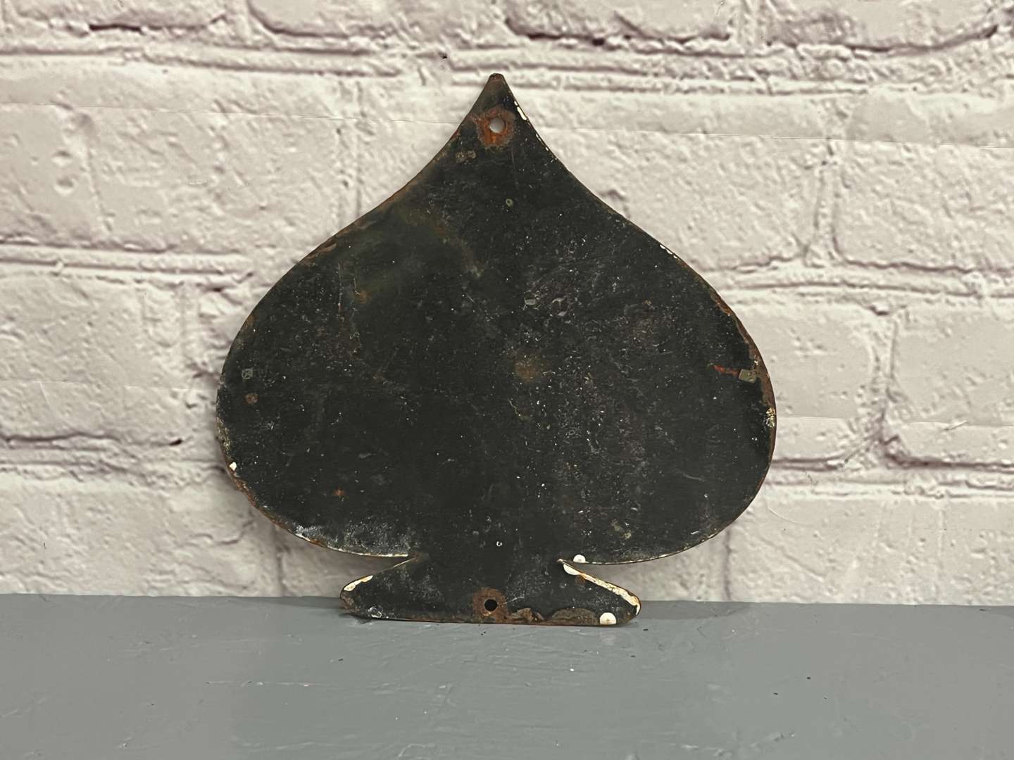 <p>Rat Fink Spade Enamel Sign</p>