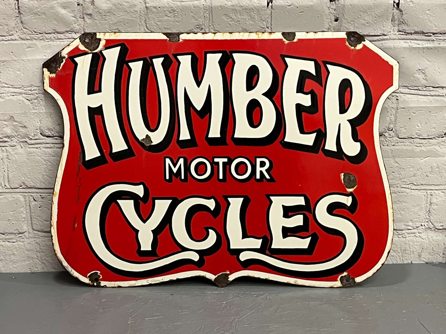 <p>Humber Motorcycles Enamel Sign</p>