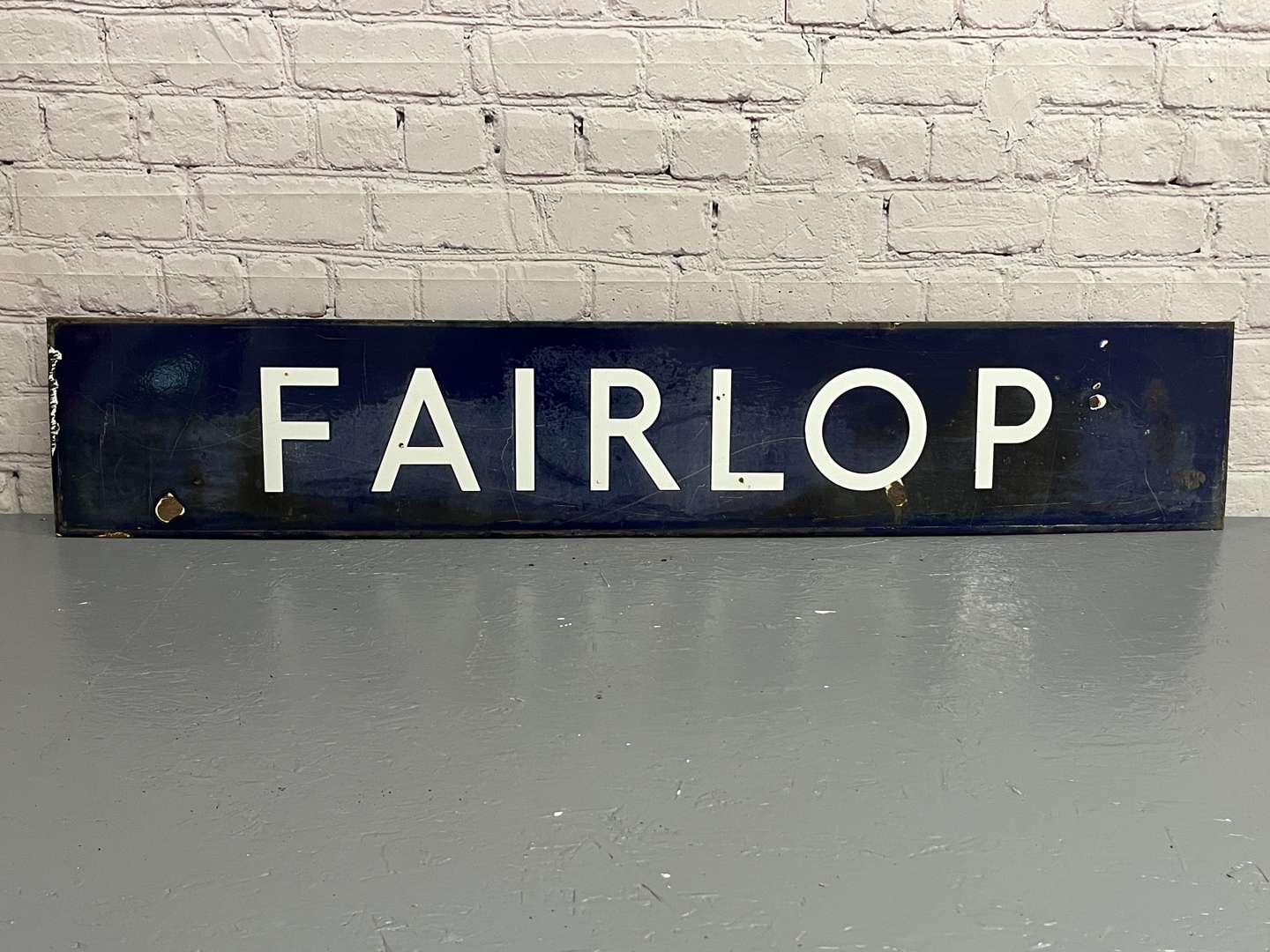 <p>Fairlop Railway Station Enamel Sign</p>