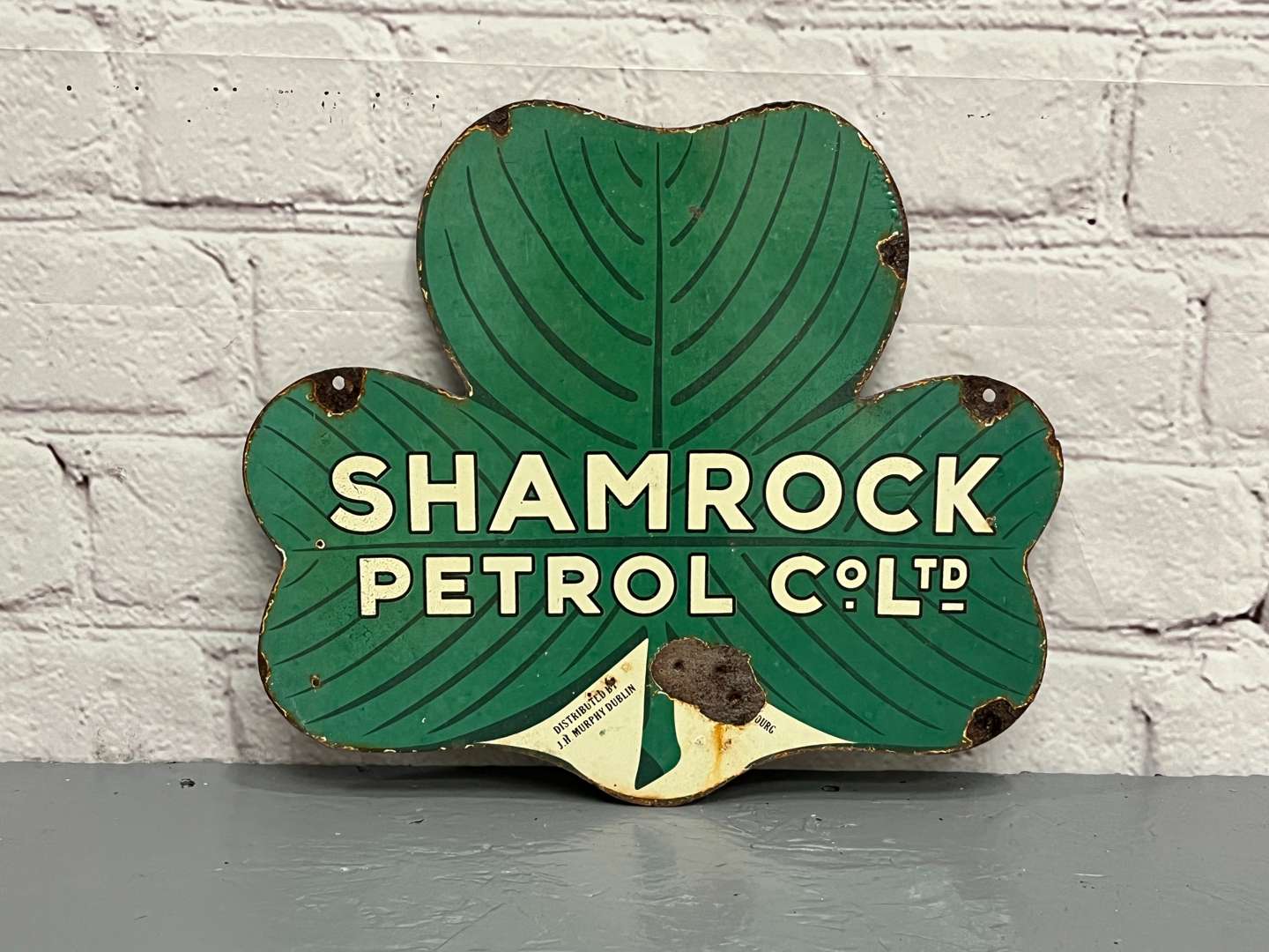 <p>Shamrock Petrol Co Ltd Enamel Sign</p>