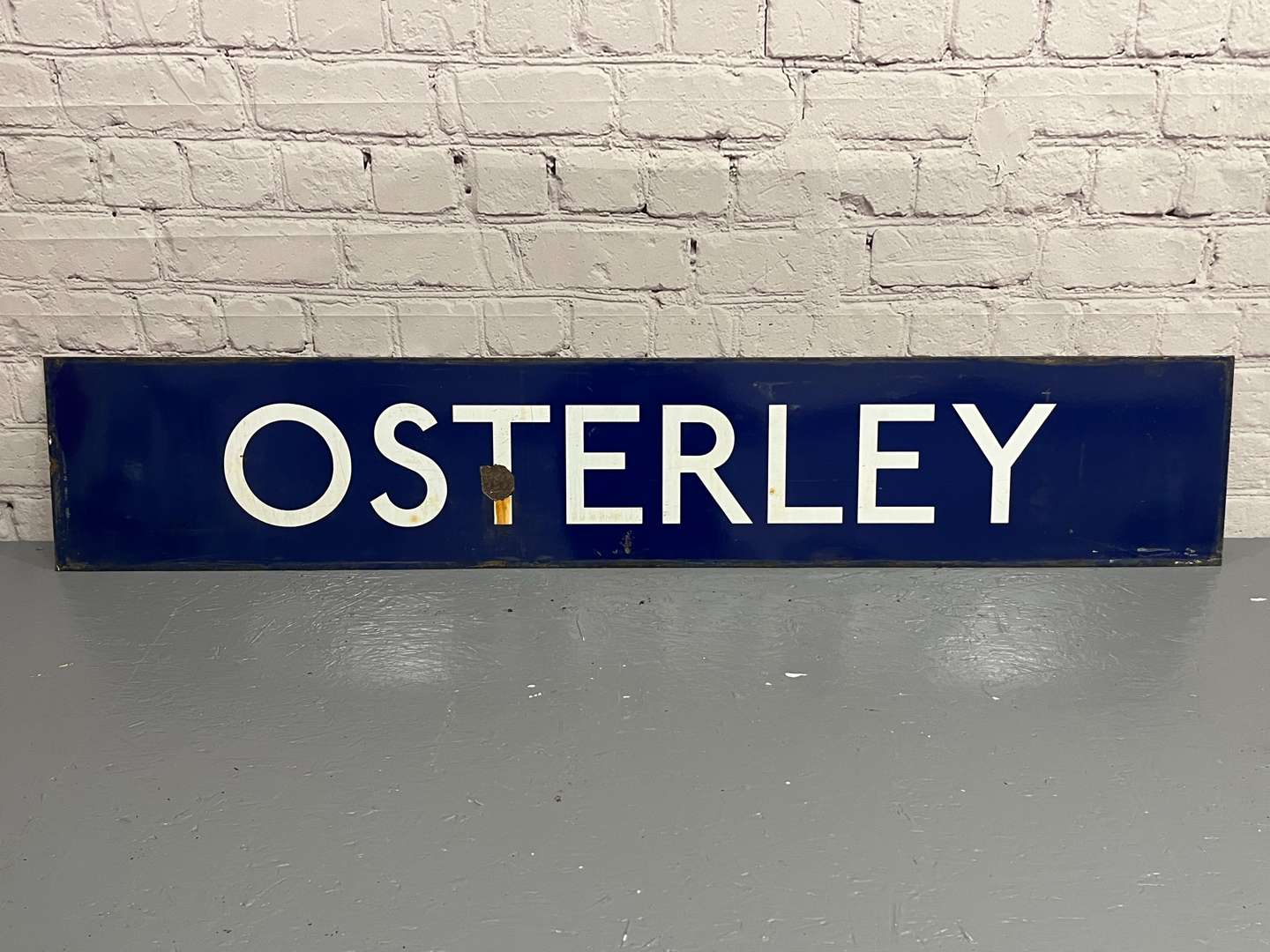 <p>Osterley Railway Station Enamel Sign</p>