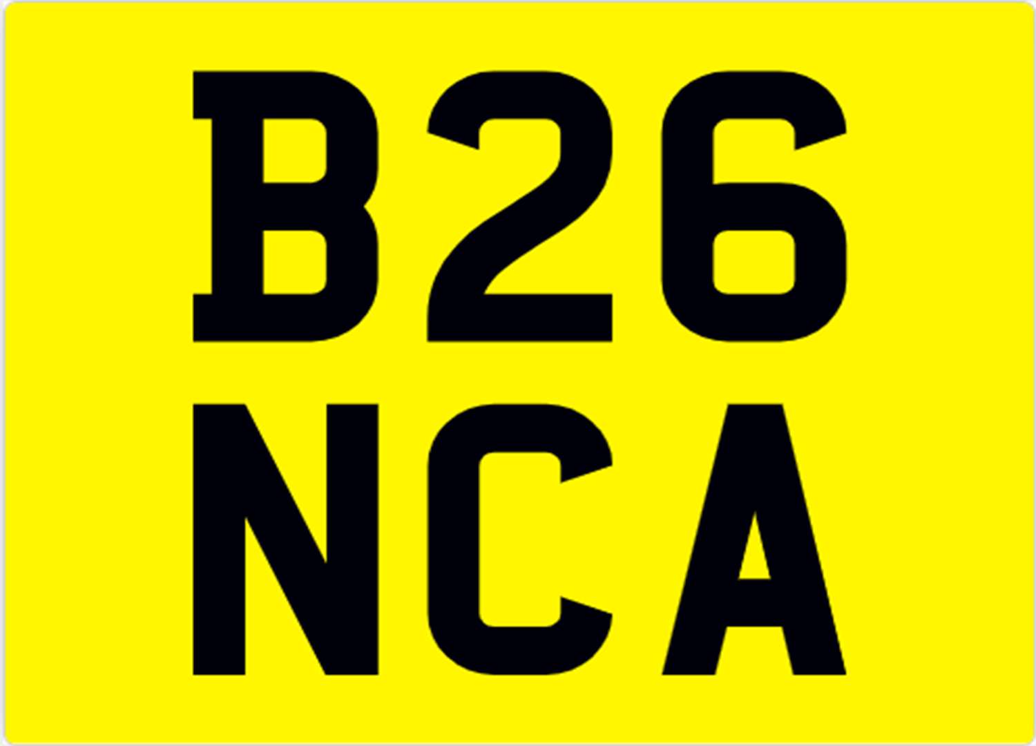 <p>&nbsp; B26 NCA Registration Number&nbsp;</p>