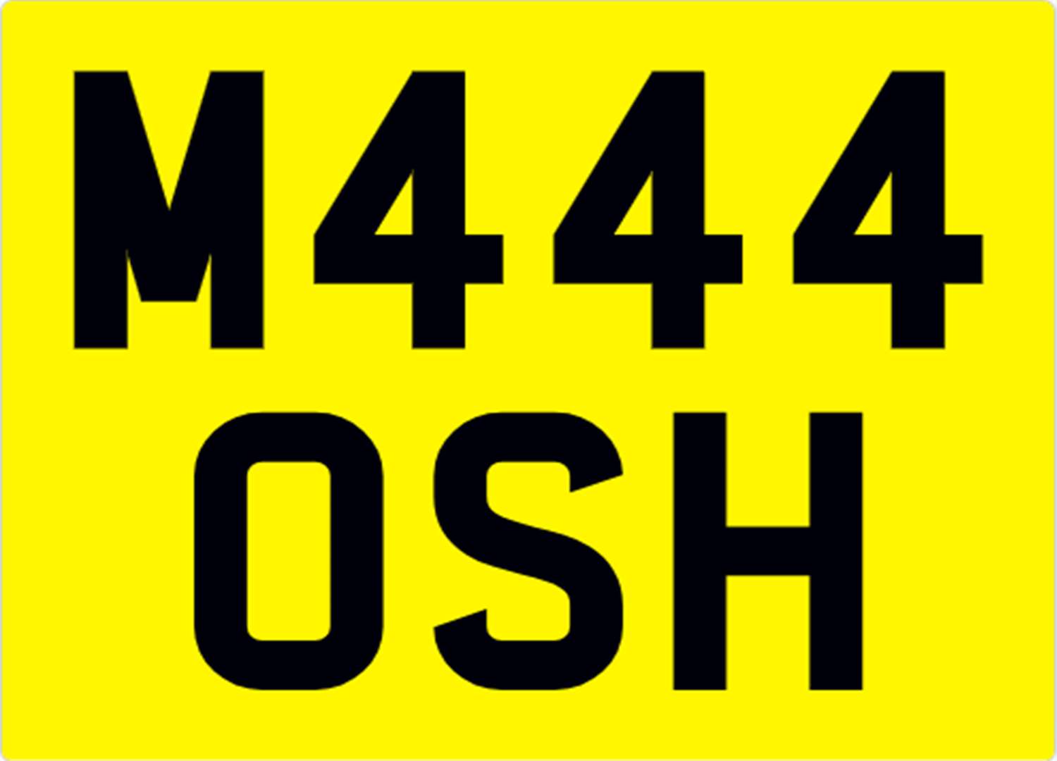 <p>&nbsp; M444 OSH Registration Number</p>