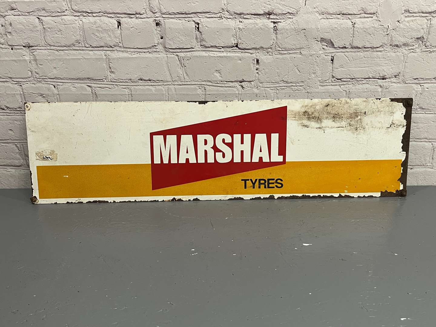 <p>Marshall Tyres Metal Sign</p>