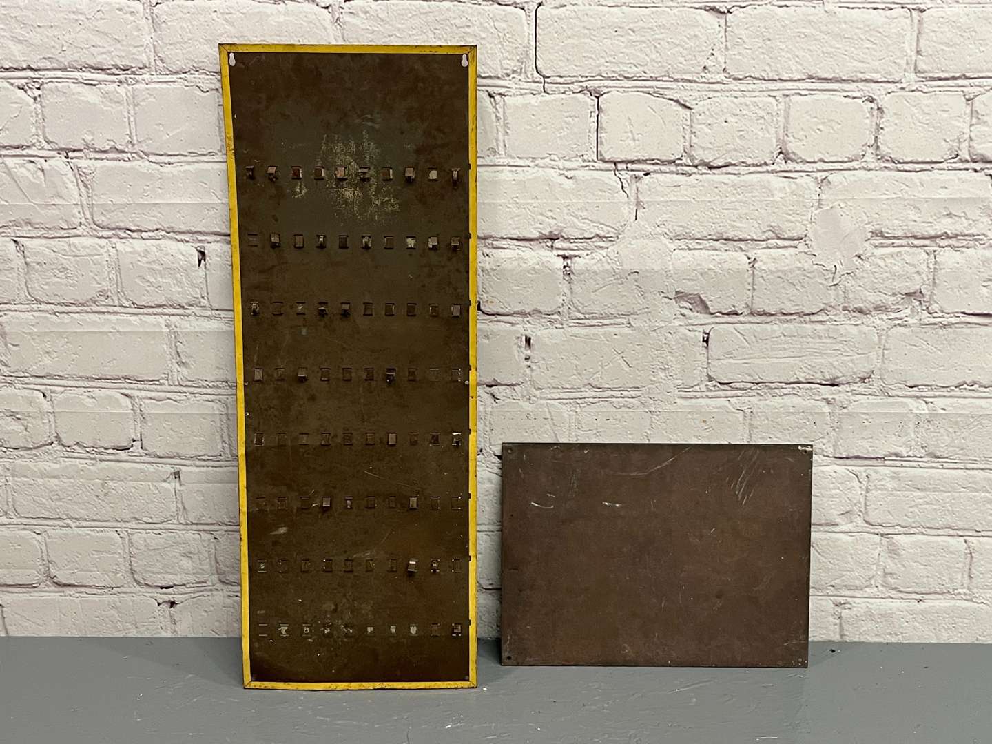 <p>Tin Romac Key Board and Bronze Residential Management Sign (2)</p>