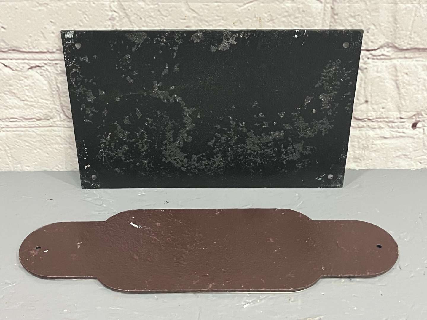 <p>G.W.R No Smoking and Station Master Cast Iron Signs&nbsp;</p>