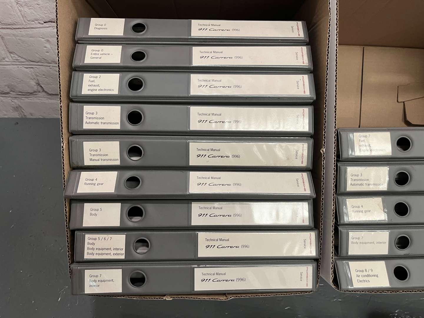 <p>Four Boxes Of Porsche Manuals&nbsp;</p>