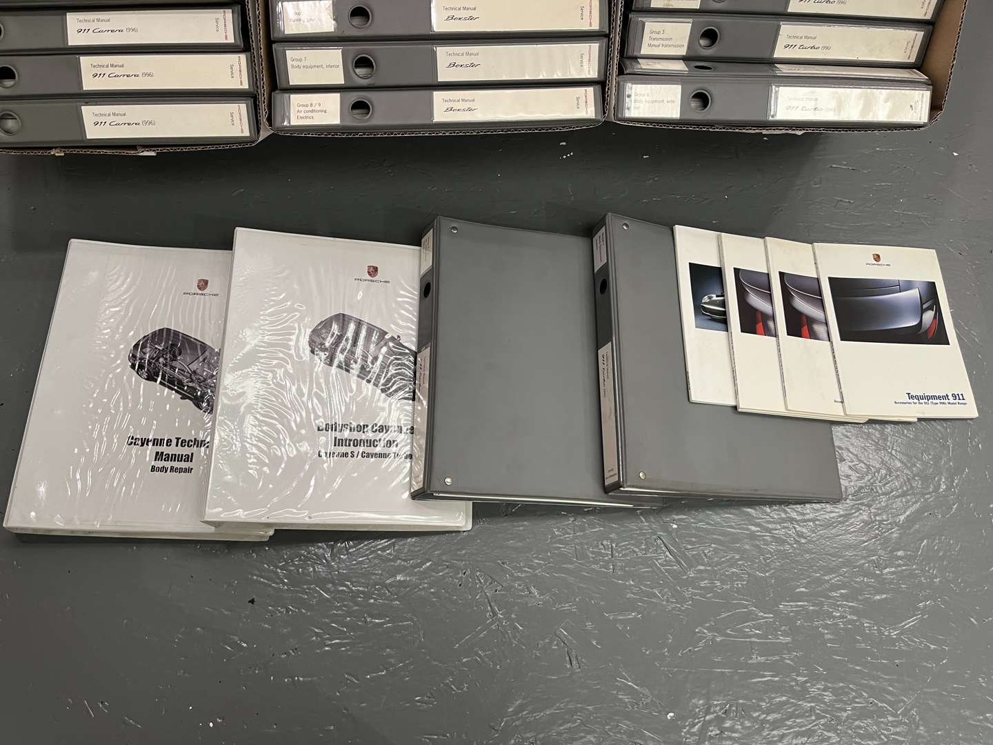 <p>Four Boxes Of Porsche Manuals&nbsp;</p>