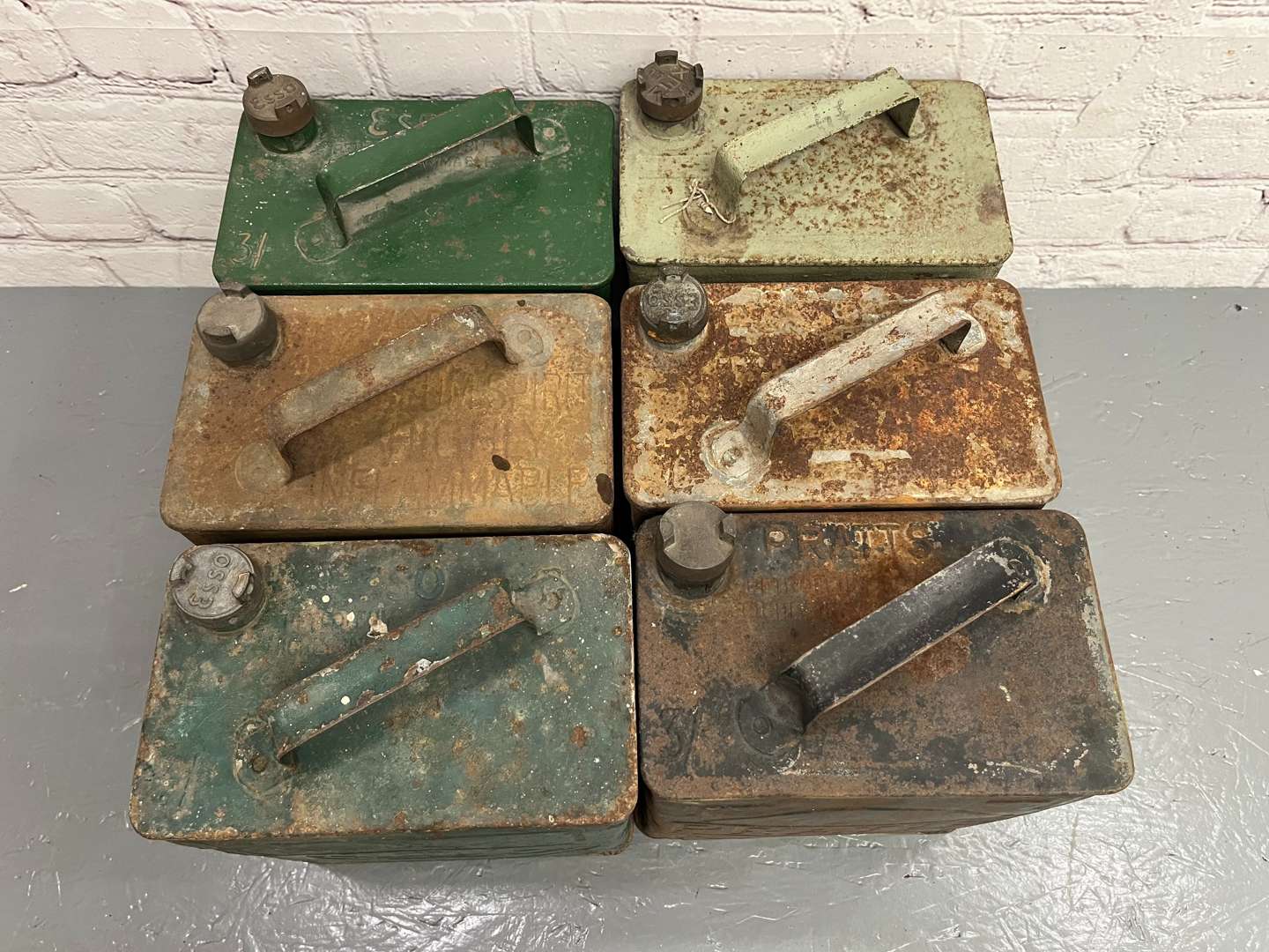 <p>Six Two Gallon Fuel Cans</p>