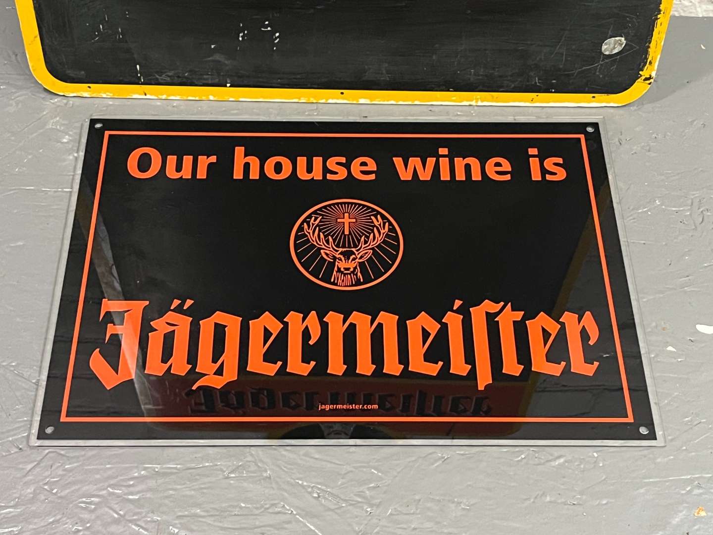 <p>Two Jagermeister Signs</p>