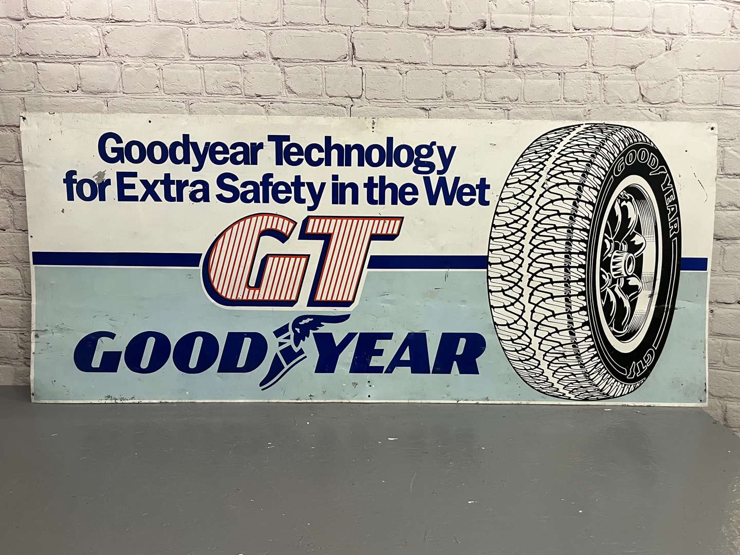 <p>Goodyear GT Tyres Aluminium Sign</p>