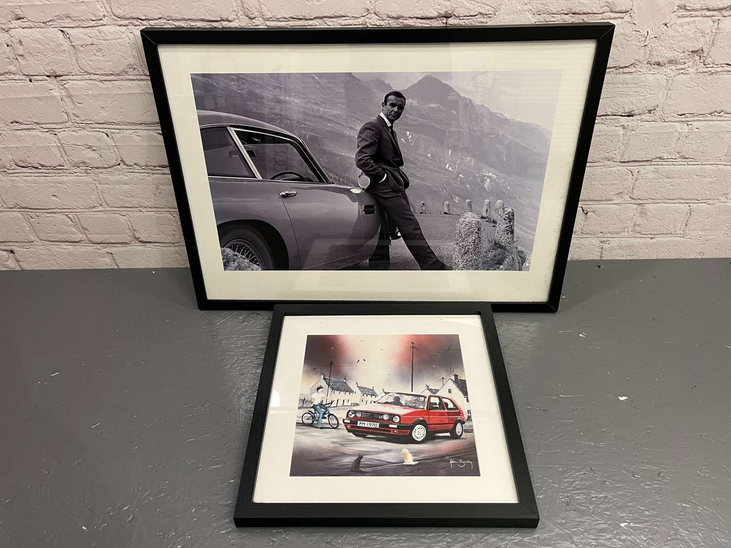 <p>James Bond Print and MkII Golf GTi Print (2)</p>