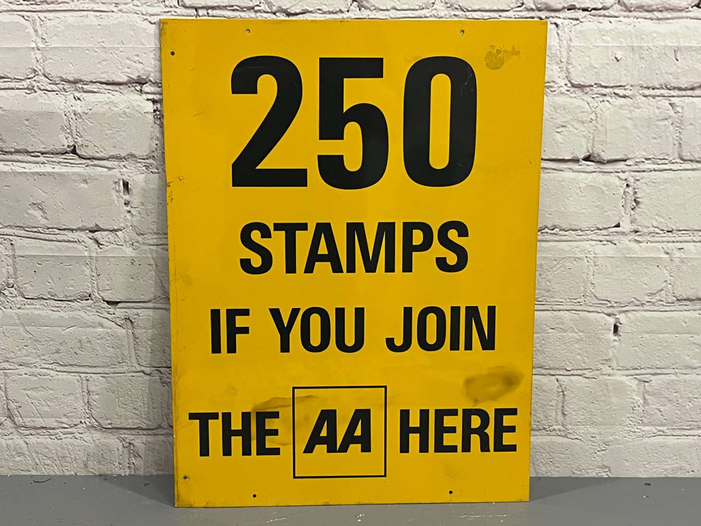 <p>AA 250 Stamps If You Join Here Aluminium Sign</p>