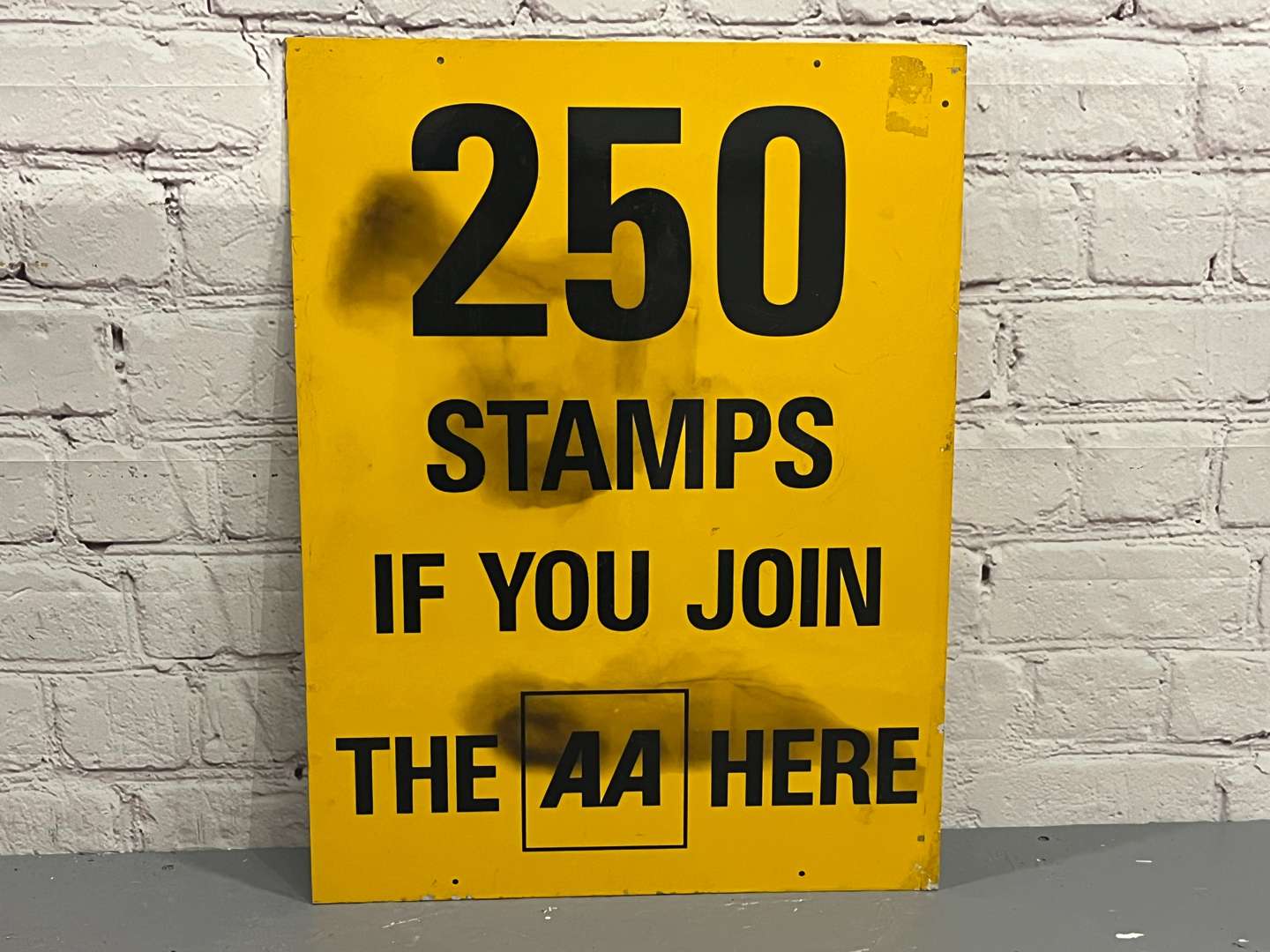 <p>AA 250 Stamps If You Join Here Aluminium Sign</p>