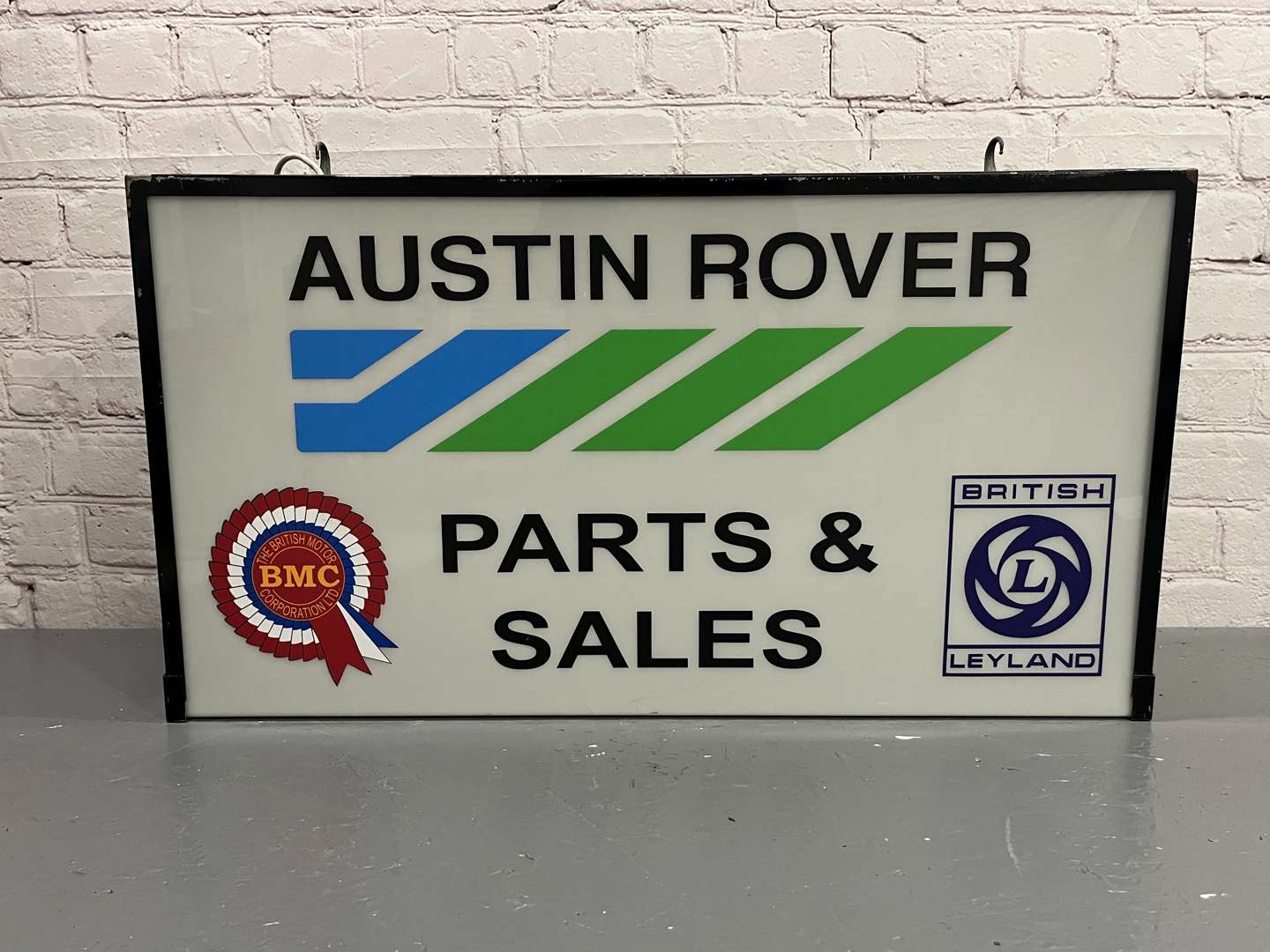 <p>Austin Rover Parts and Service Illuminated Sign</p>