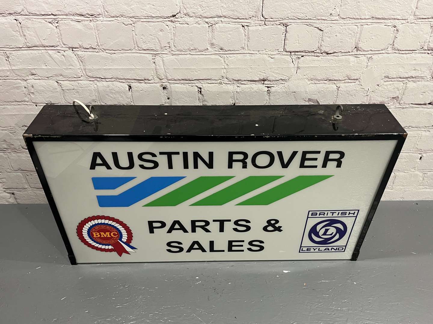 <p>Austin Rover Parts and Service Illuminated Sign</p>