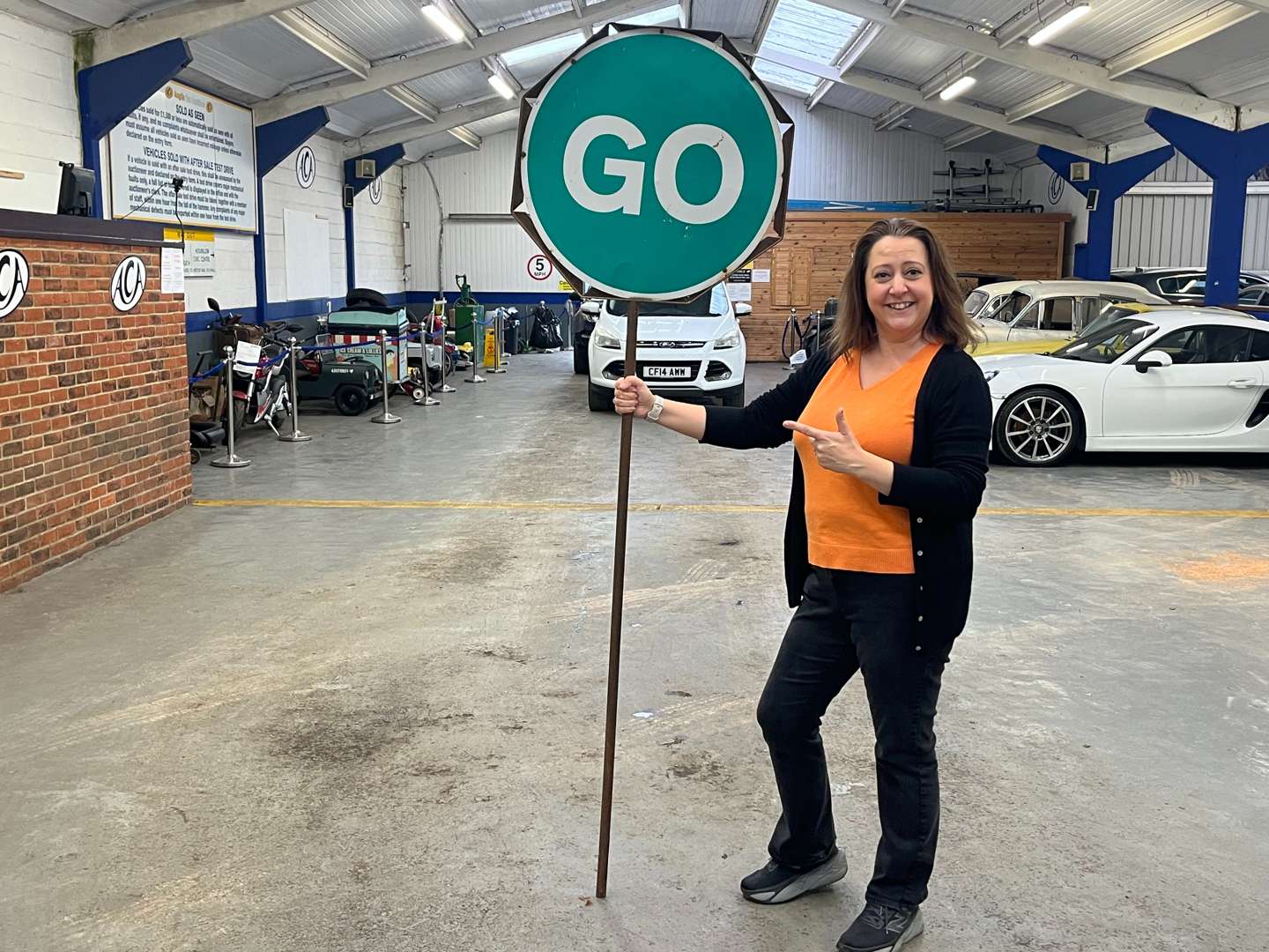 <p>Work Womans Stop/Go Sign (By Holly)</p>