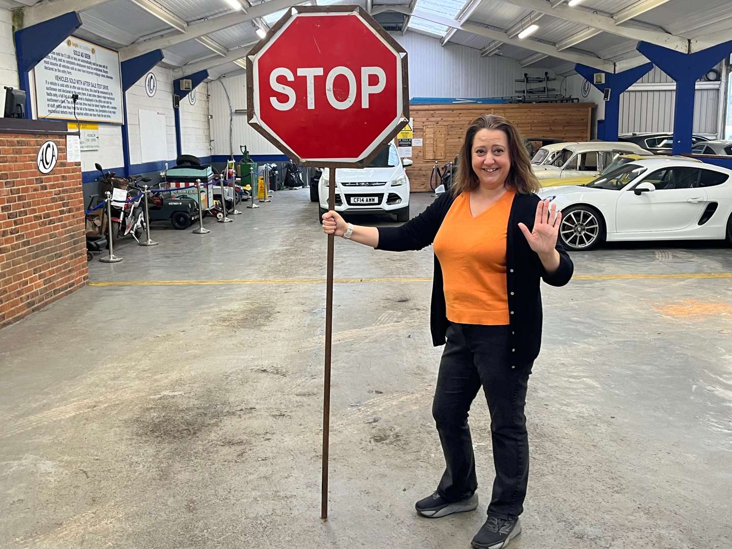 <p>Work Womans Stop/Go Sign (By Holly)</p>