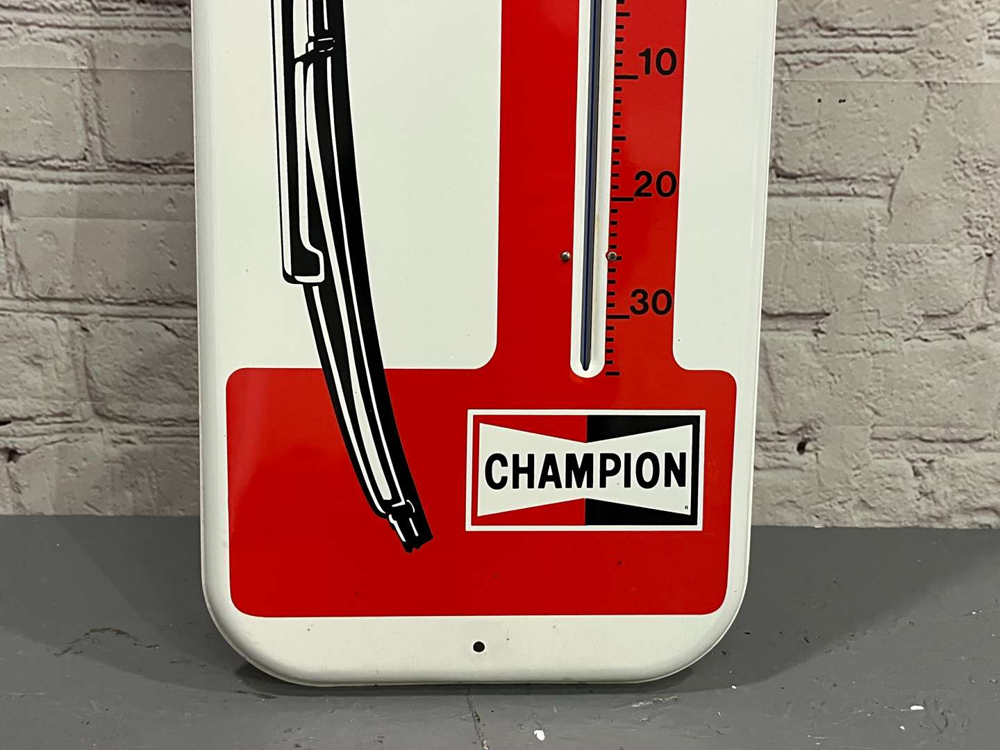 <p>Anco Champion Spark Plug NOS Thermometer Sign</p>