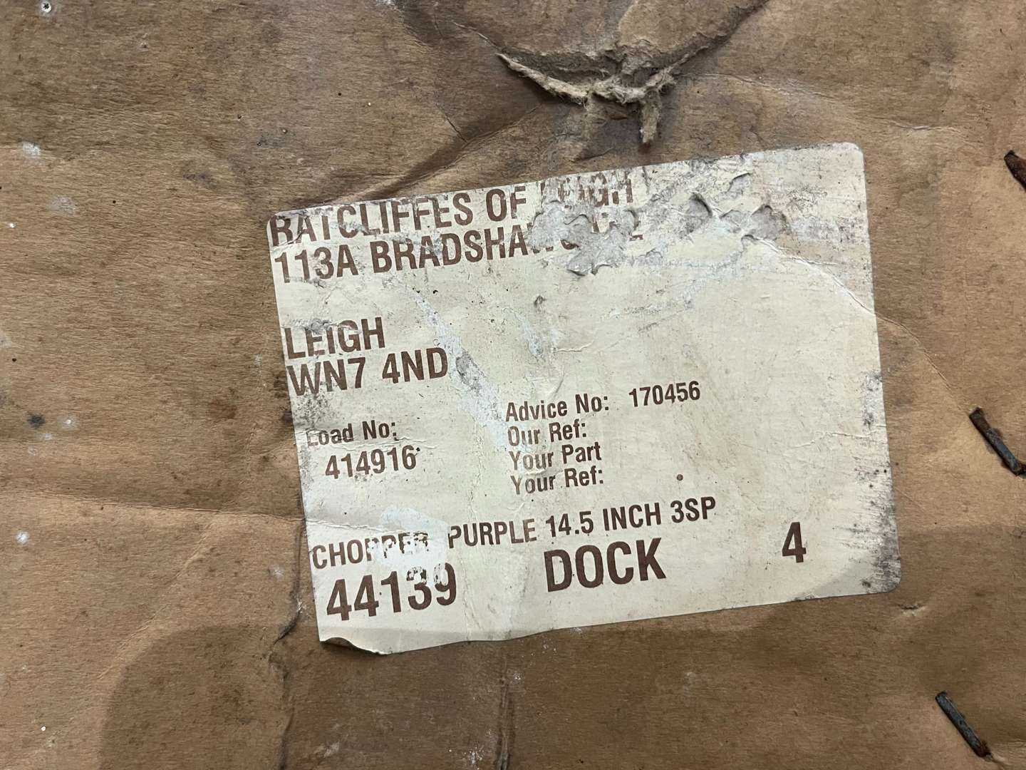 <p>Raleigh Chopper Mk III Unused Bicycle (Purple)&nbsp;</p>