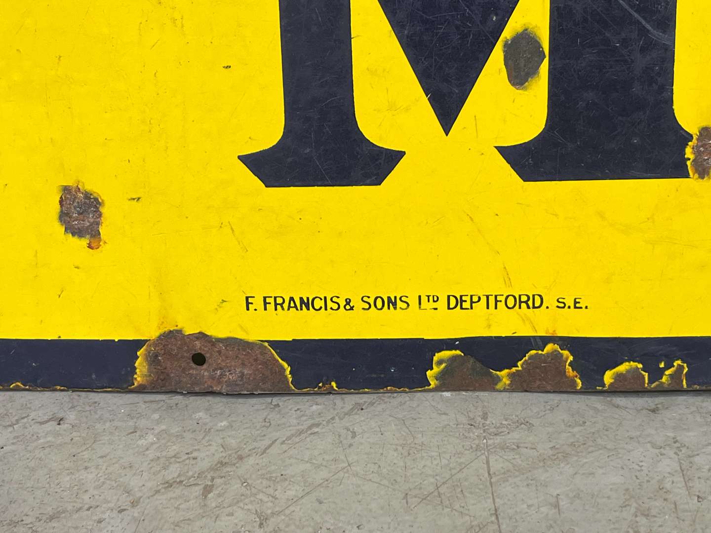 <p>Wood-Milne Motor Tyres Large Enamel Sign</p>