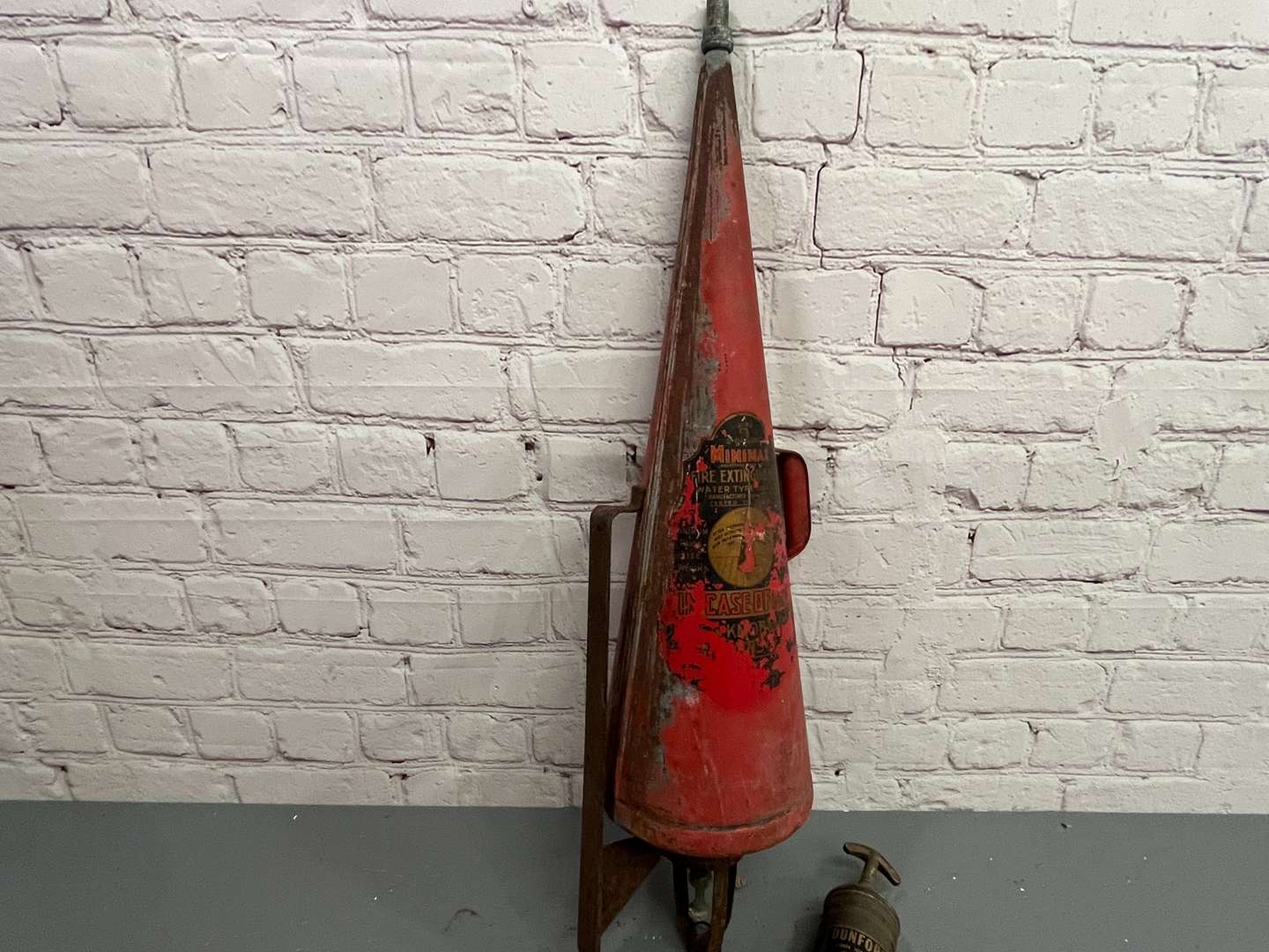 <p>Minimax Conical Fire Extinguisher and One Other (2)&nbsp;</p>