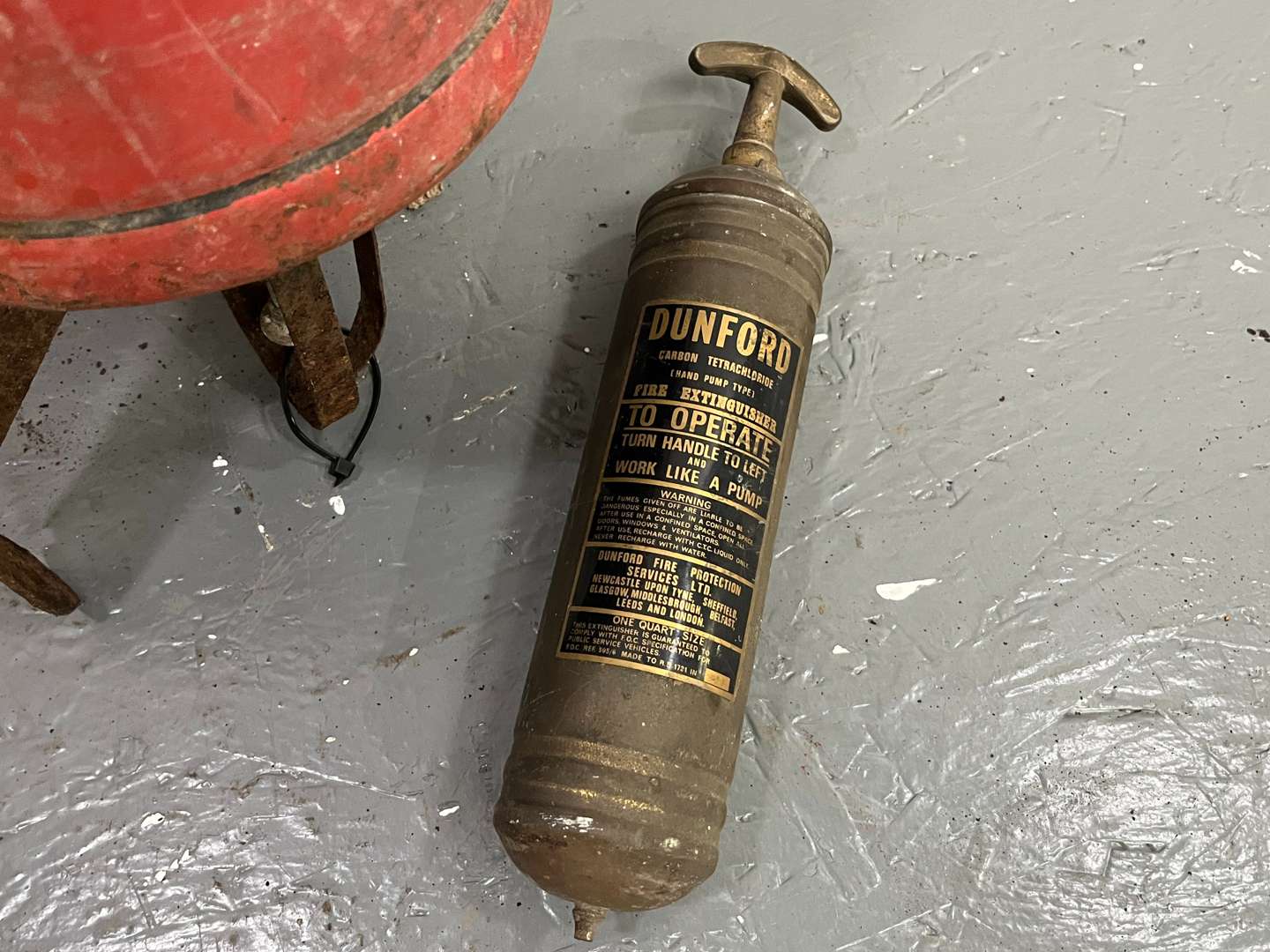 <p>Minimax Conical Fire Extinguisher and One Other (2)&nbsp;</p>