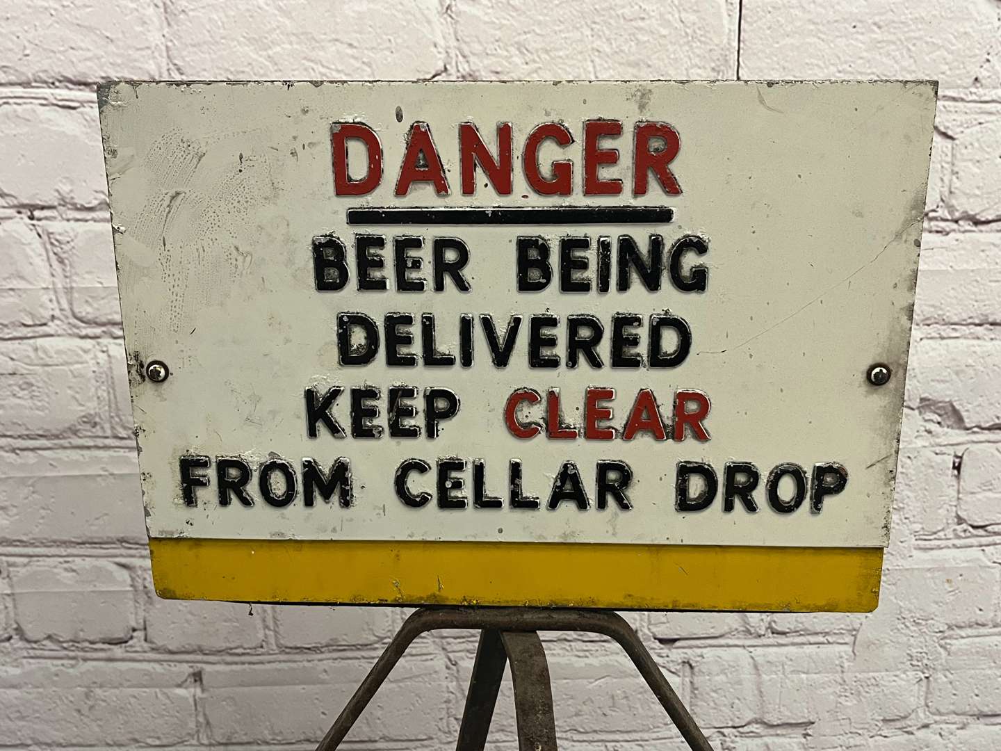 <p>Danger Beer Being Delivered Freestanding Sign</p>
