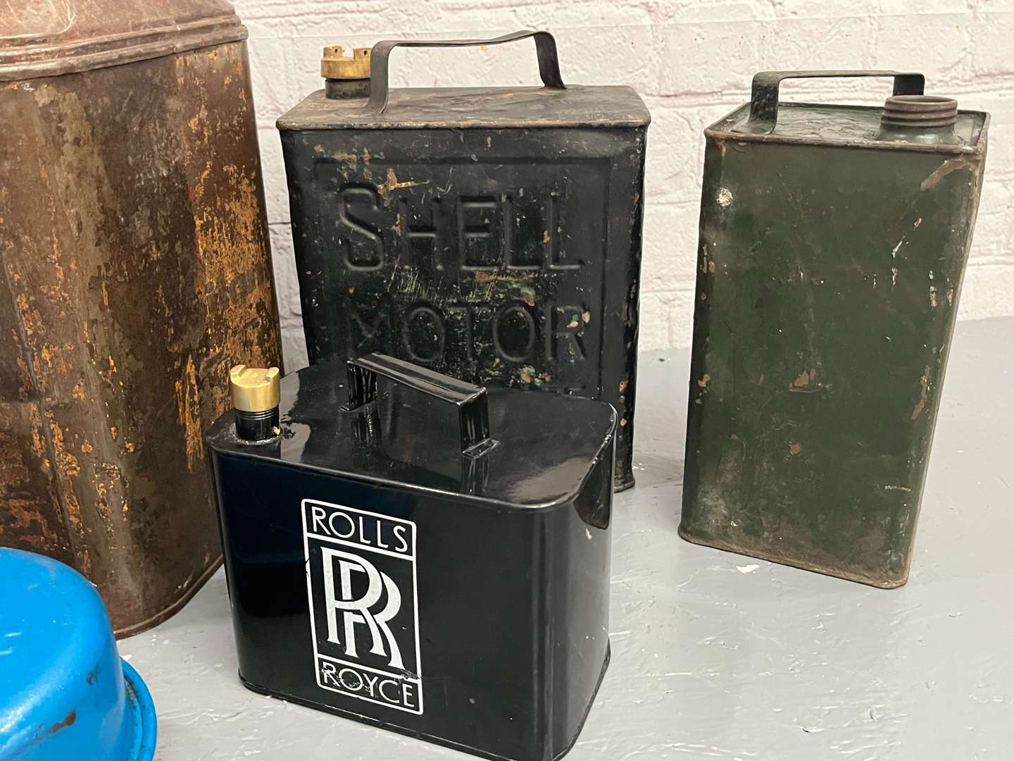 <p>Seven Assorted Fuel Cans</p>