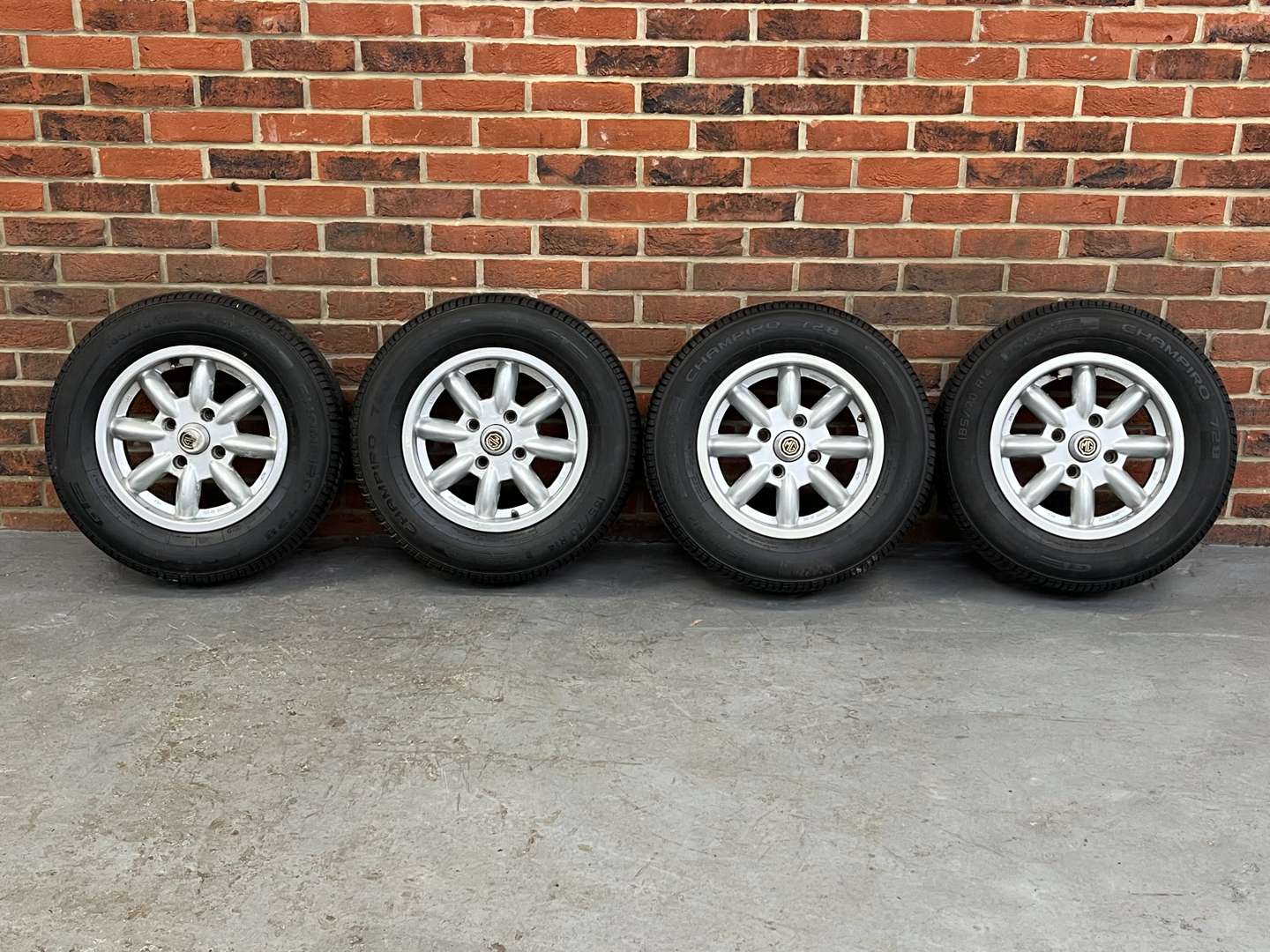 <p>Set of Four MGB Minilite Alloy Wheels</p>