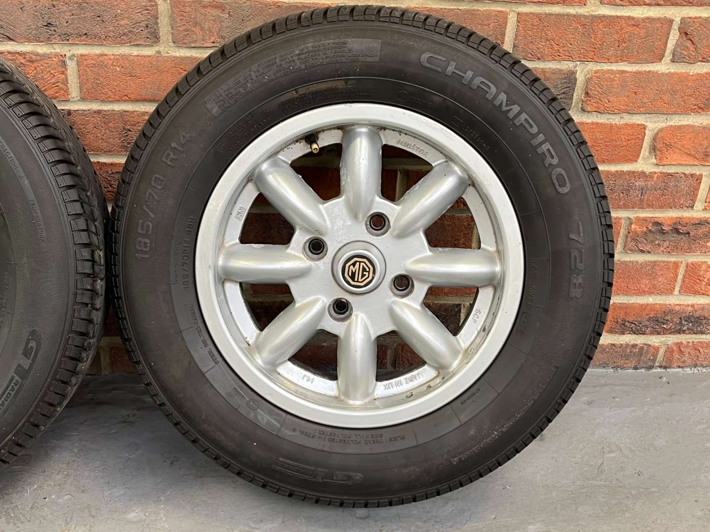 <p>Set of Four MGB Minilite Alloy Wheels</p>
