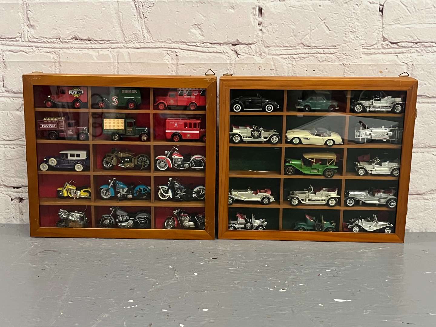 <p>Two Cases Die Cast Toy Cars and Motorbikes</p>