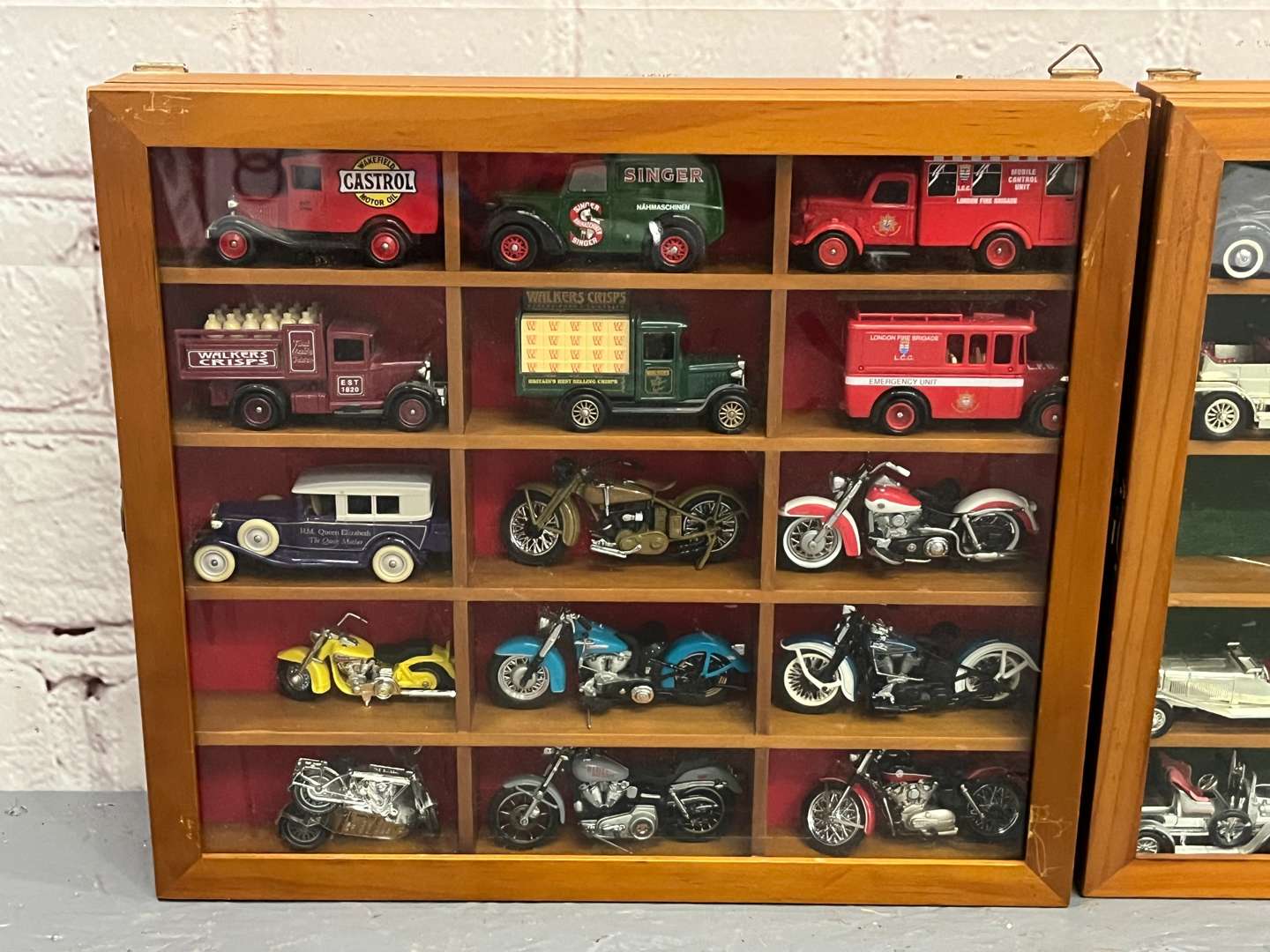 <p>Two Cases Die Cast Toy Cars and Motorbikes</p>