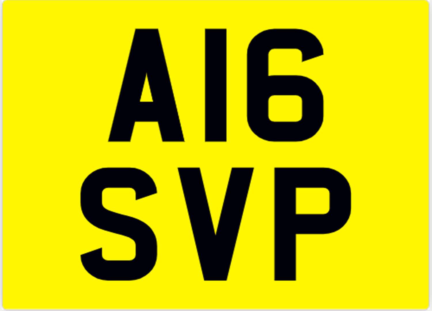 <p>&nbsp; A16 SVP Registration Number&nbsp;</p>