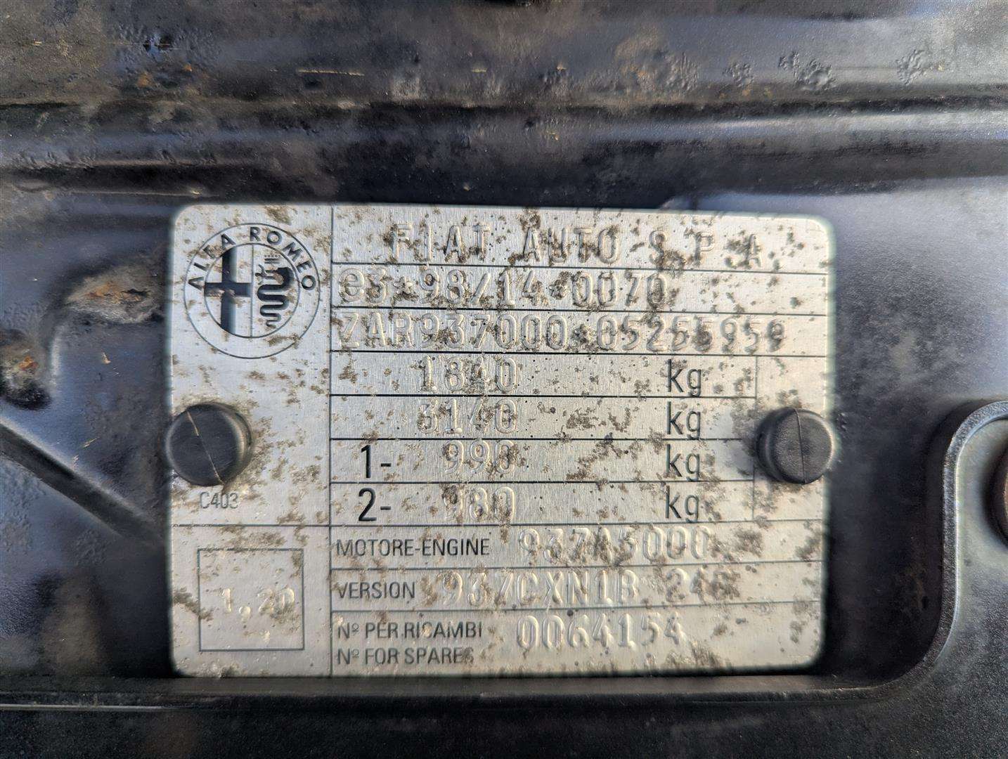 <p>2007 ALFA ROMEO GT Q2 JTDM</p>