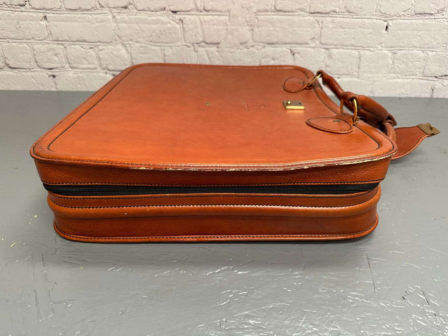 <p>FERRARI, “Testarossa” 1980's stitched leather suitcase,</p>