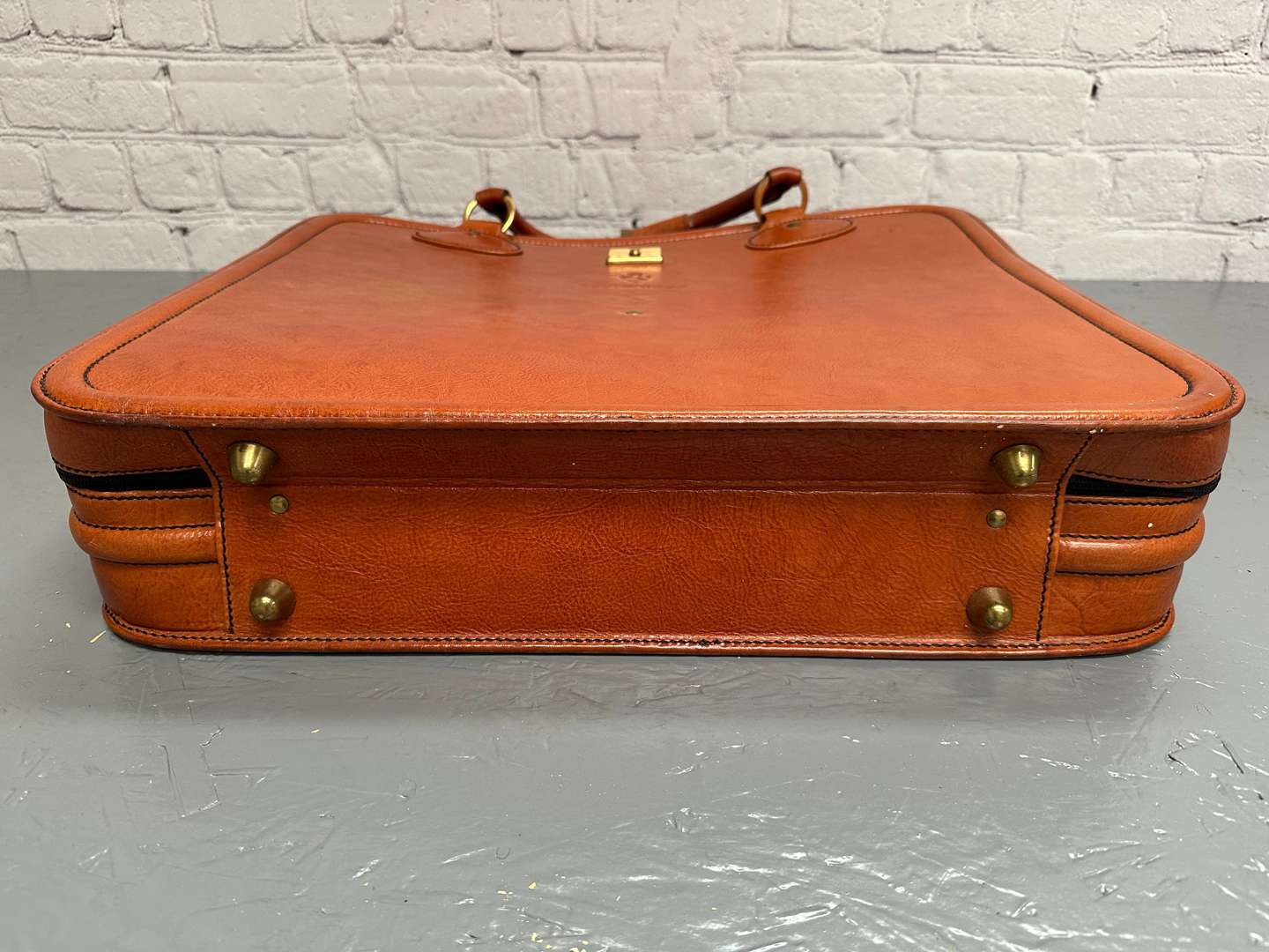 <p>FERRARI, “Testarossa” 1980's stitched leather suitcase,</p>