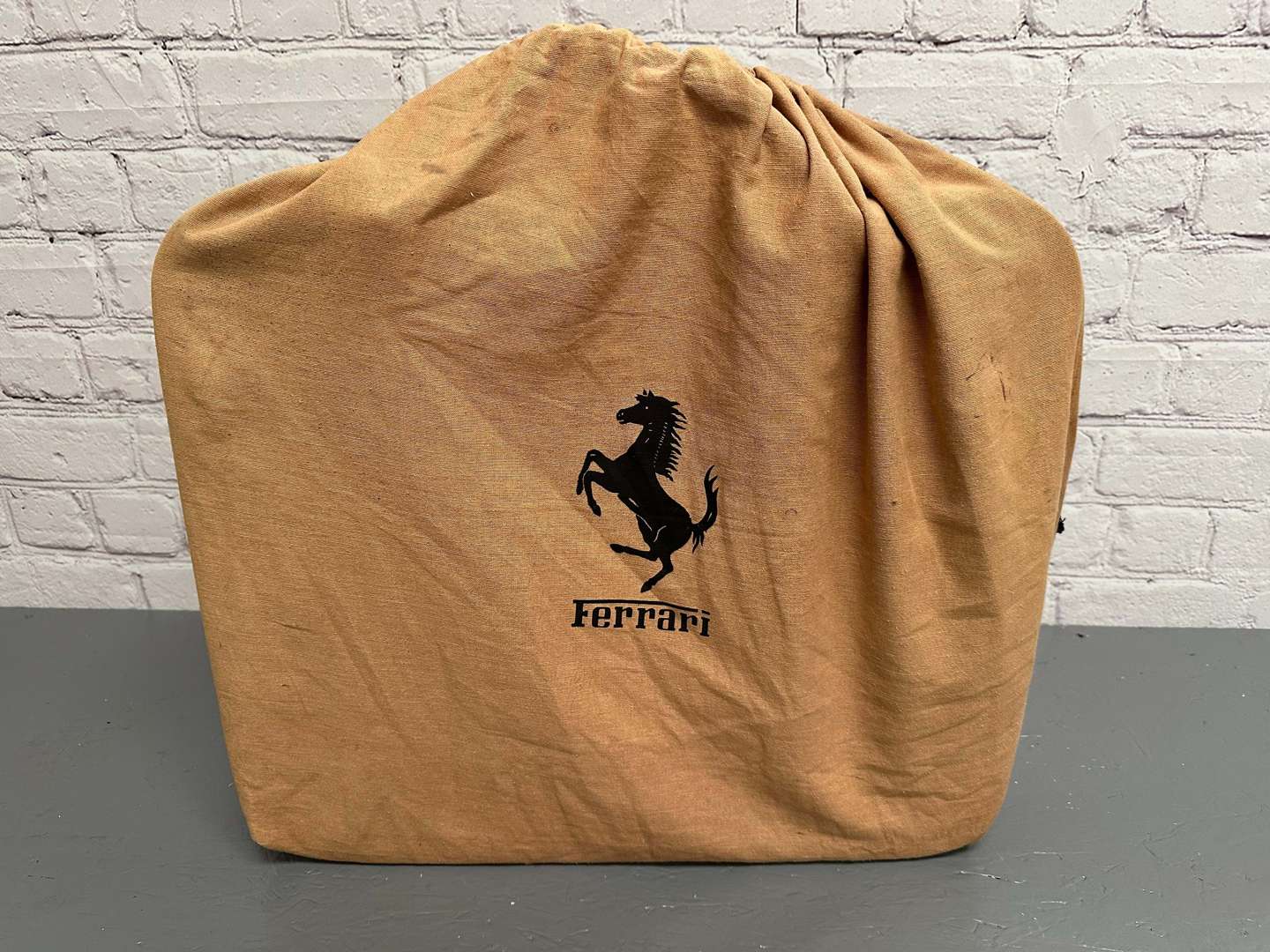 <p>FERRARI, “Testarossa” 1980's stitched leather suitcase,</p>