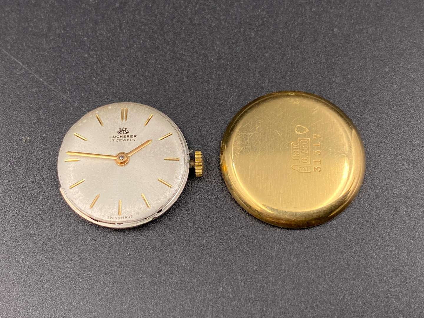 <p>BUCHERER, Swiss 18K wristwatch, 31317</p>