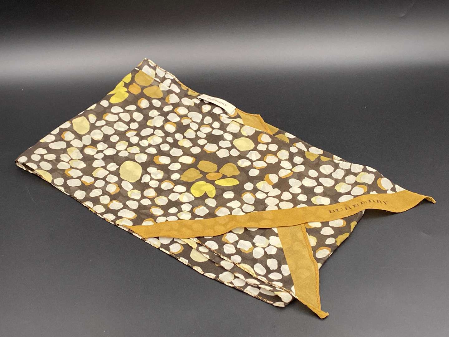 <p>BURBERRY, three various slim, neck scarves</p>